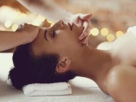 Professional relaxing facial